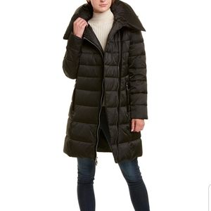 Tahari Zipped Long Down Coat